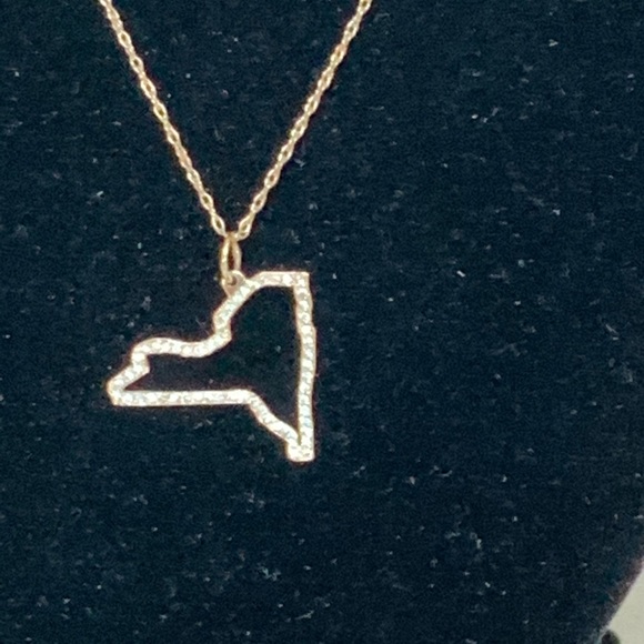 MAYA BRENNER DESIGNS NY 14K PAVE DIAMOND NECKLACE - Picture 7 of 8